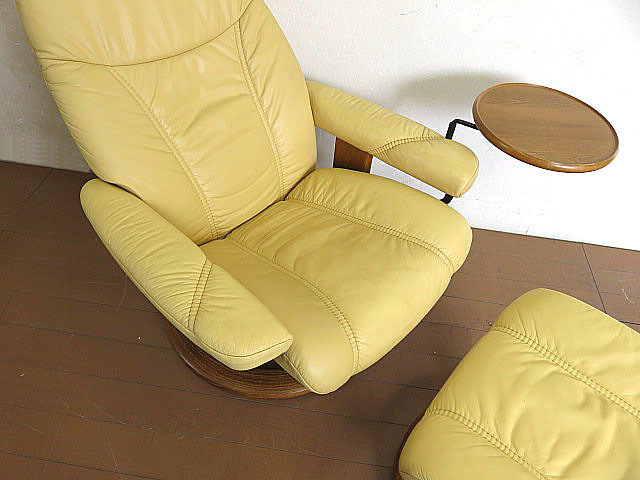 EKORNES/エコーネス 総革ストレスレスチェア&オットマンセット