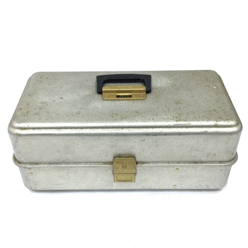 アムコ タックルボックス アルミ 203A タックルボックス フィッシング用品 シルバーカラー ビンテージ UMCO QV041-29