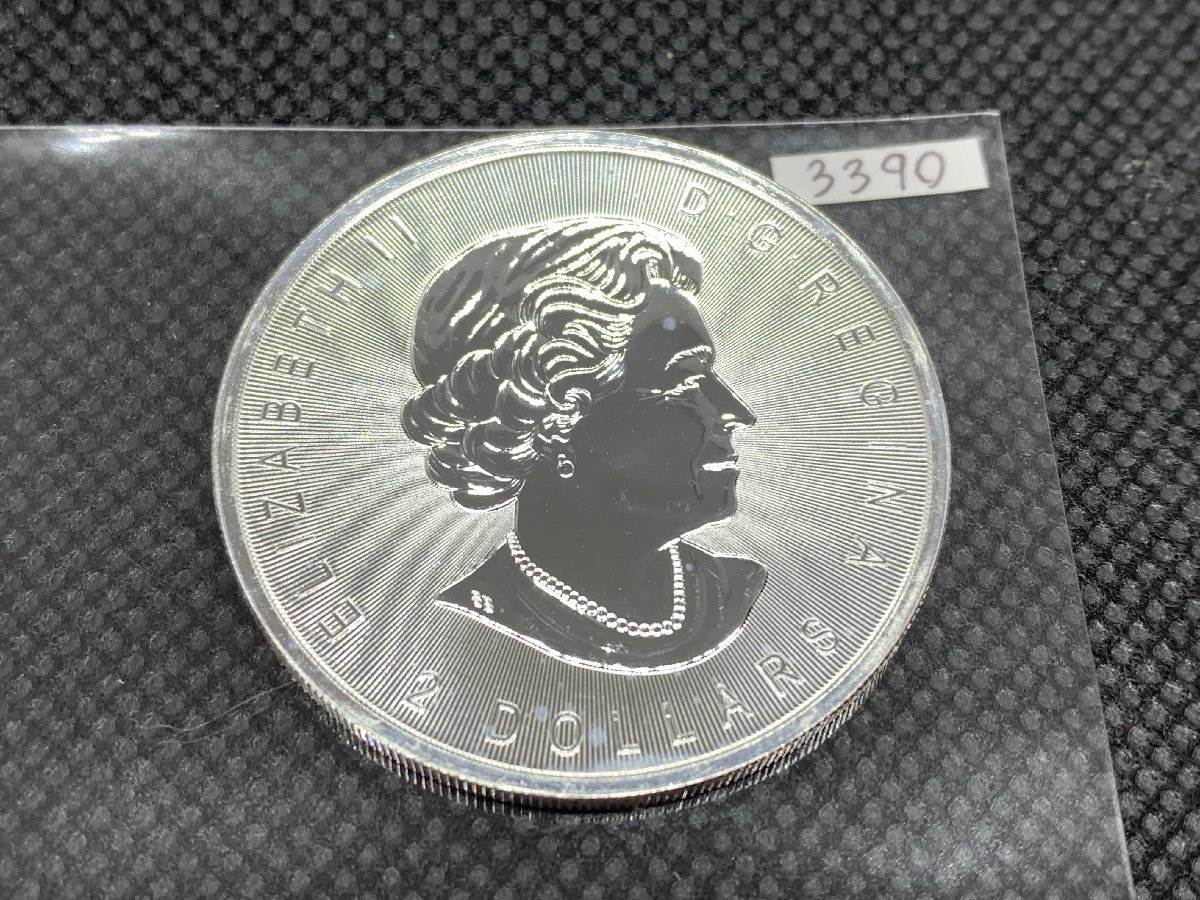 純銀 ウルフ・狼・オオカミ 2ドル 2016年 カナダ シルバーコイン 銀貨 高純度 99.9% 3/