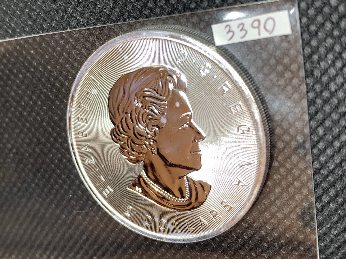 純銀 ウルフ・狼・オオカミ 2ドル 2016年 カナダ シルバーコイン 銀貨 高純度 99.9% 3/