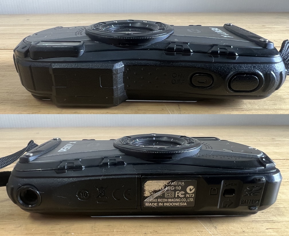 ◇PENTAX ペンタックス WG-10 防水 防塵 耐衝撃 デジタルカメラ 充電器