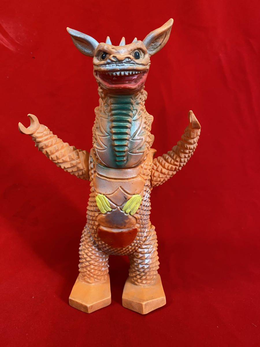 脳波怪獣ギャンゴ ブルマァク 24センチ ウルトラマン　1970年代の当時物美品！背中の銀スプレーがきれいです。