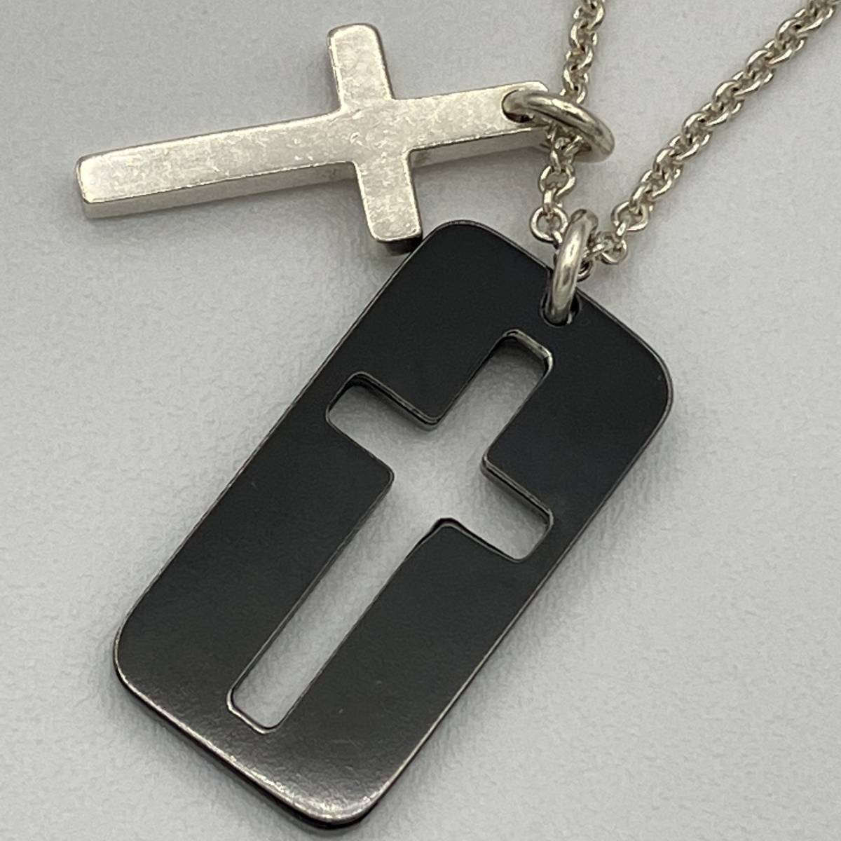 TIFFANY&Co. ティファニー (Vintage) シグネチャー クロス ネックレス 