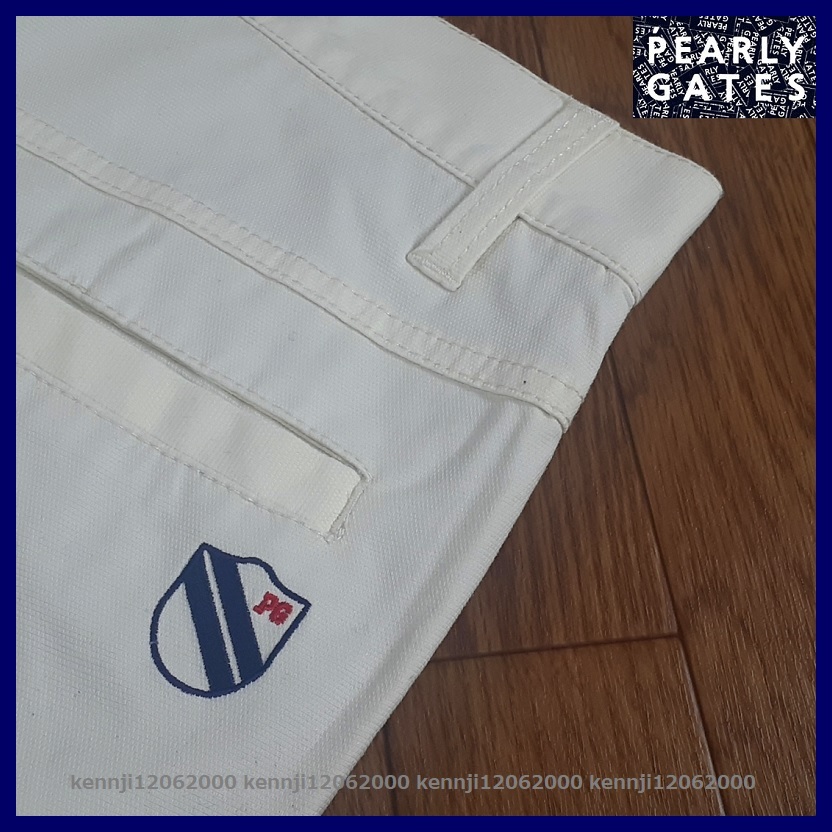 限定完売 ♪ 正規品 パーリーゲイツ PEARLY GATES SPRING COLLECTION ストレッチ パンツ アイボリー オフ白 Saiz 4 M ♪ 春夏秋