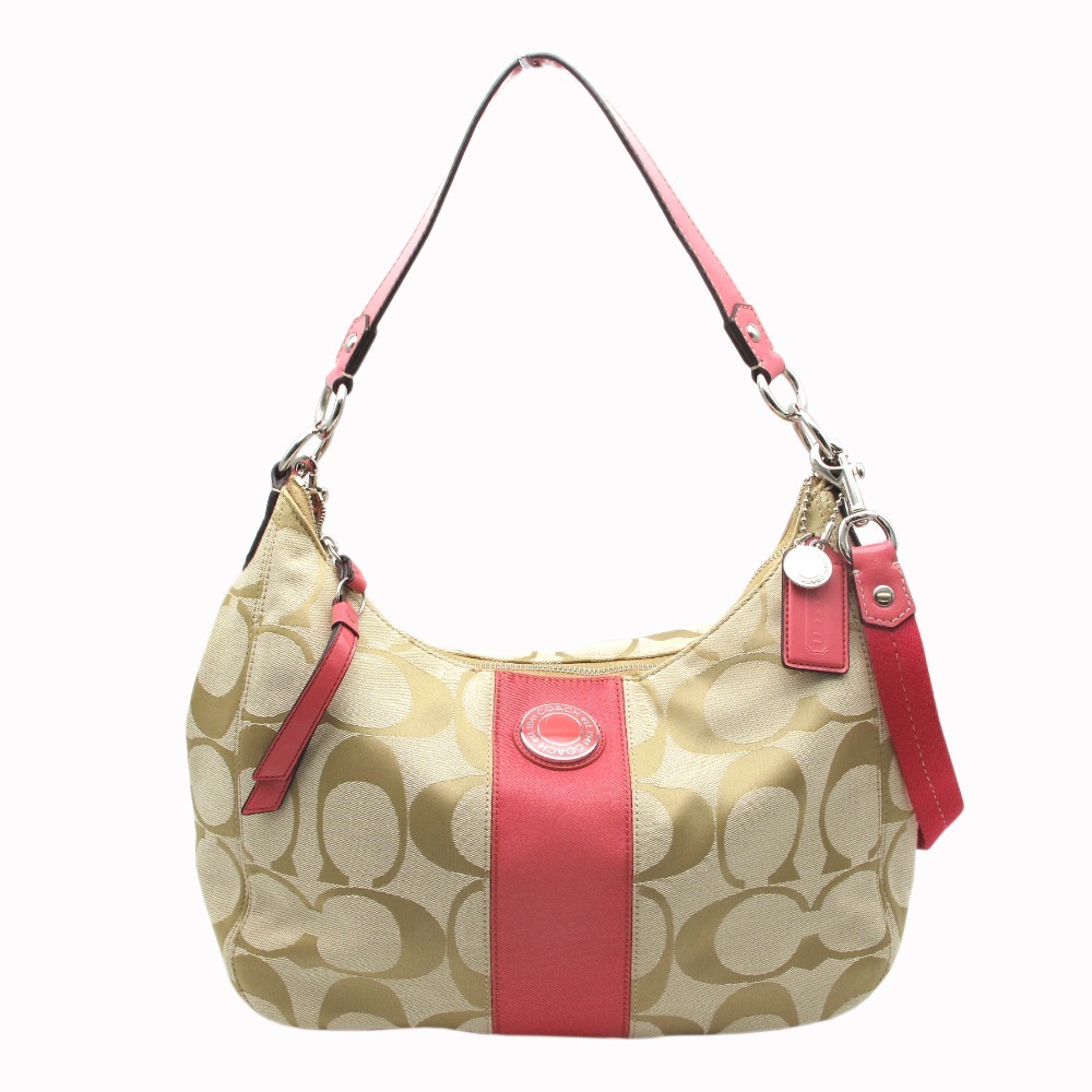 COACH コーチ シグネチャー 2WAY ショルダーバッグ クロスボディ 斜め