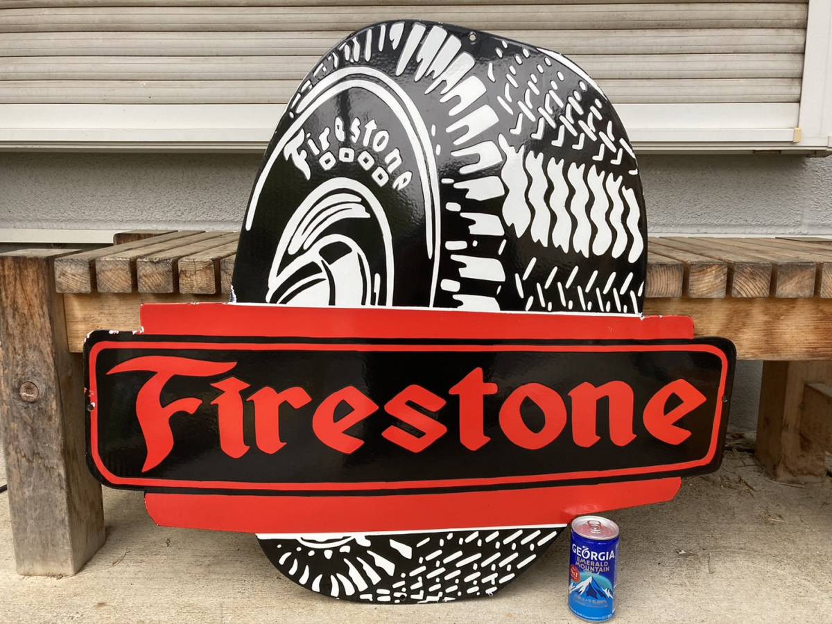 Firestone ヴィンテージ看板 50s〜60sアメリカ製 【公式通販】