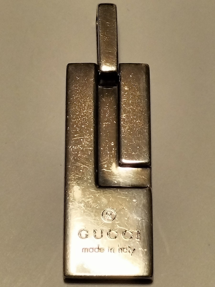GUCCI グッチ シルバーネックレス ドッグタグ イタリア製 ヴィンテージ