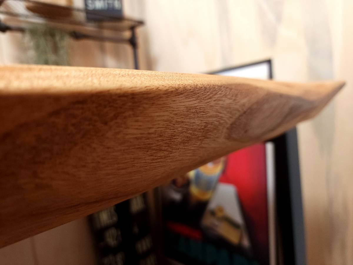 最終値下げ天然木 ダイニングテーブル アイアン脚 美品 楠