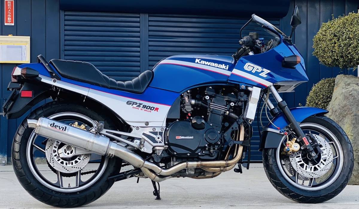Kawasaki GPZ900R ZX900A 15909km 映画TOPGUN バッテリー新品 オイル