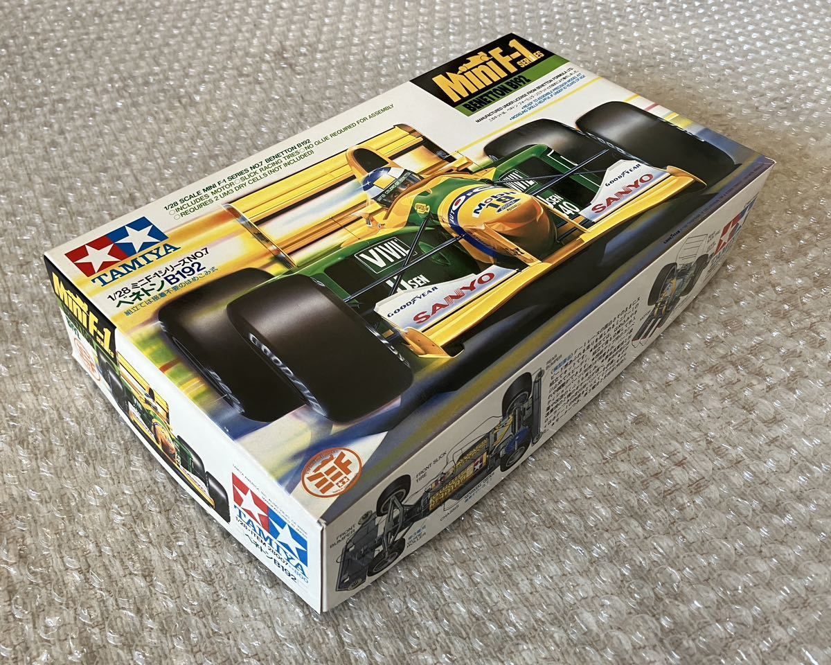 当時物 1円〜 タミヤ ミニF-1 No.7 ベネトン B192 未組立 ミニ四駆 