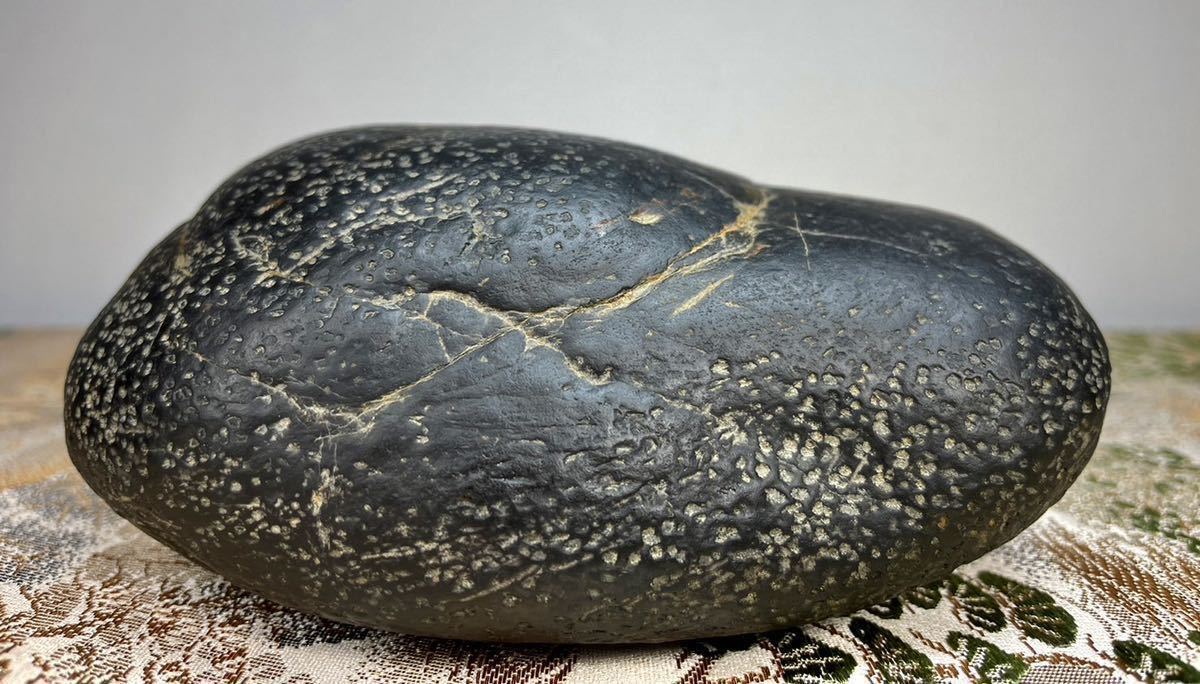 4258 瀬田川梨地石 ウブ 横36×高36(cm) 約25kg 4258 瀬田川梨地石 ウブ