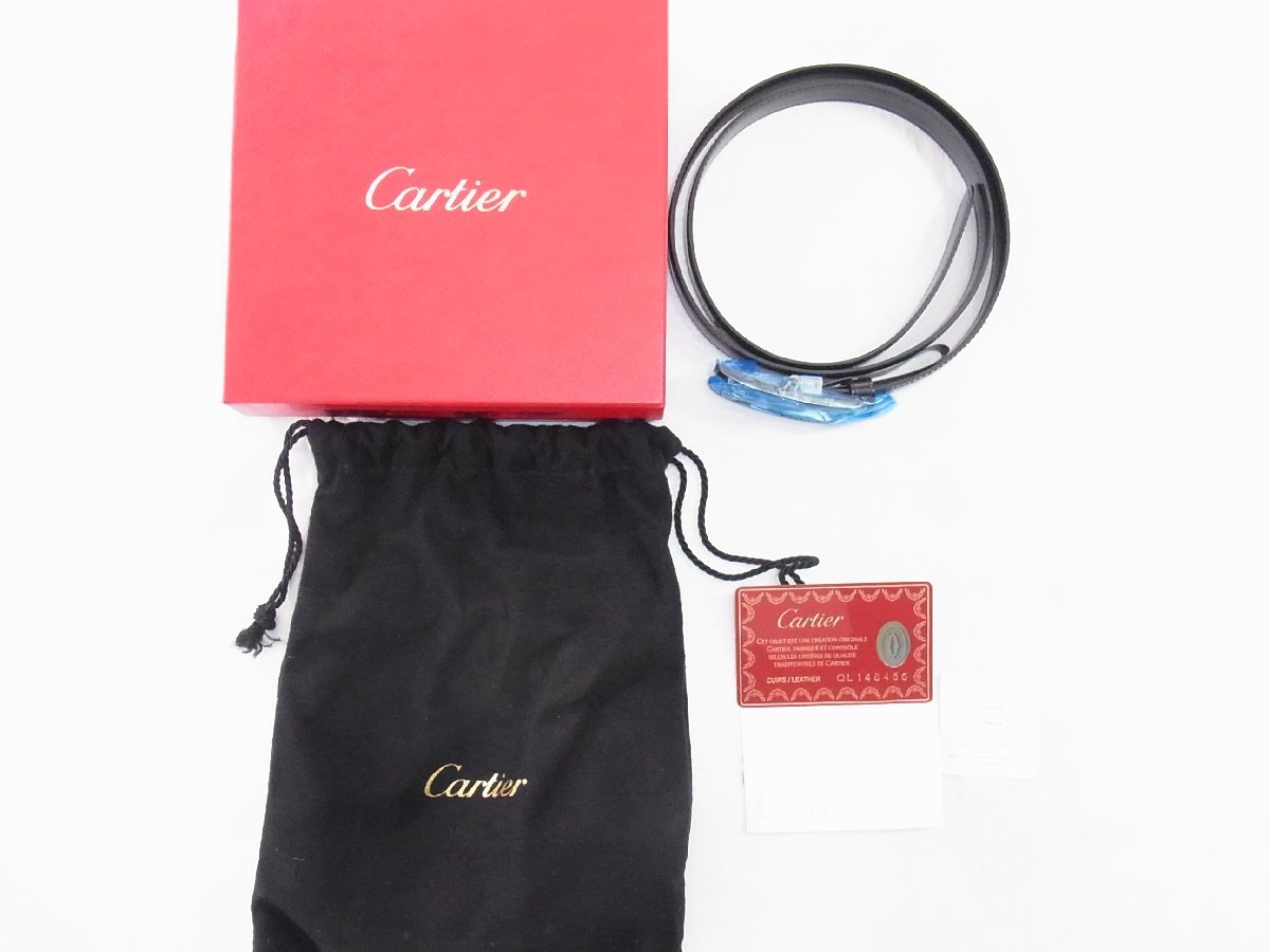 カルティエ Cartier レディース ベルト タンク シルバーバックル 83～90ｃｍ 幅2ｃｍ 未使用美品