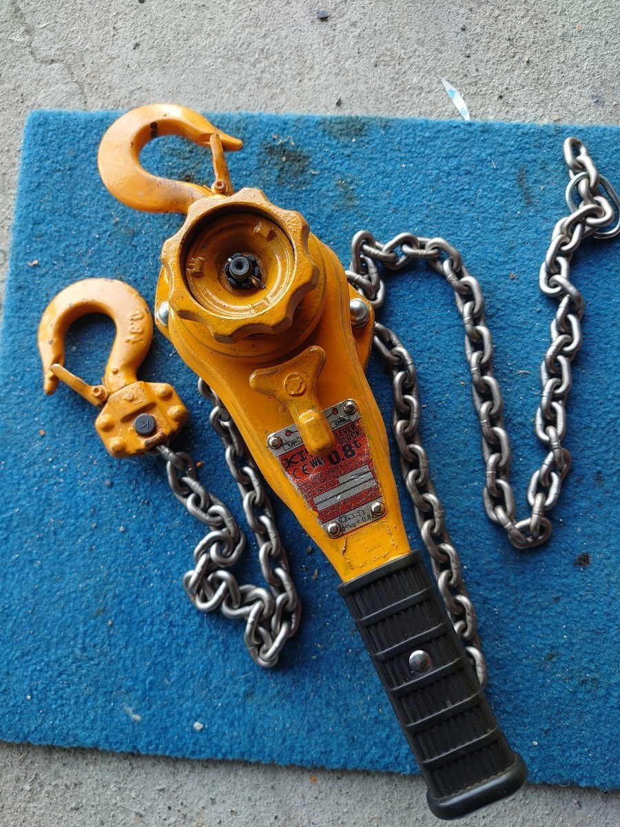 キトーレバーブロックL5 0，8トン中古品