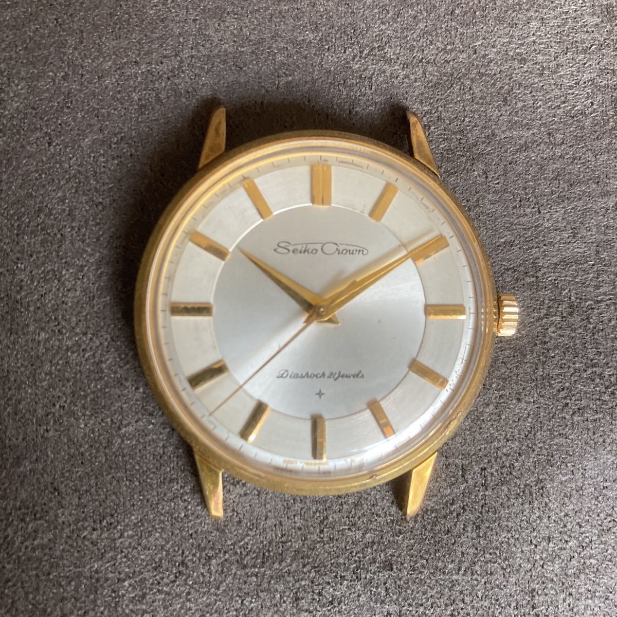 SEIKO CROWN セイコー クラウン 21JEWELS 変わり文字盤　EDマーク★美品★優良稼働品