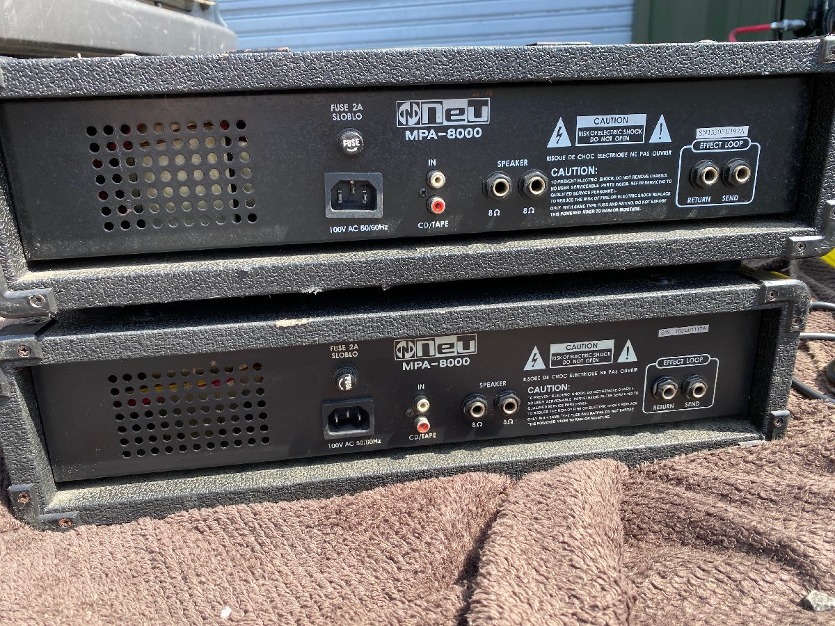 neu MPA-8000 パワードミキサー/スピーカーセット ミキサー2台
