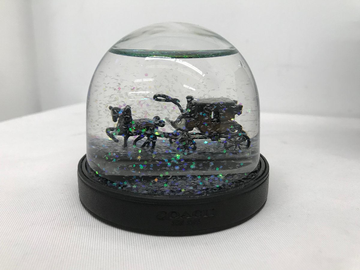 COACH スノードーム ノベルティ グッズ ブランド 箱付き 箱入り 非売品 小物 インテリア 雑貨 置物 飾り 装飾 コーチ 売り切り