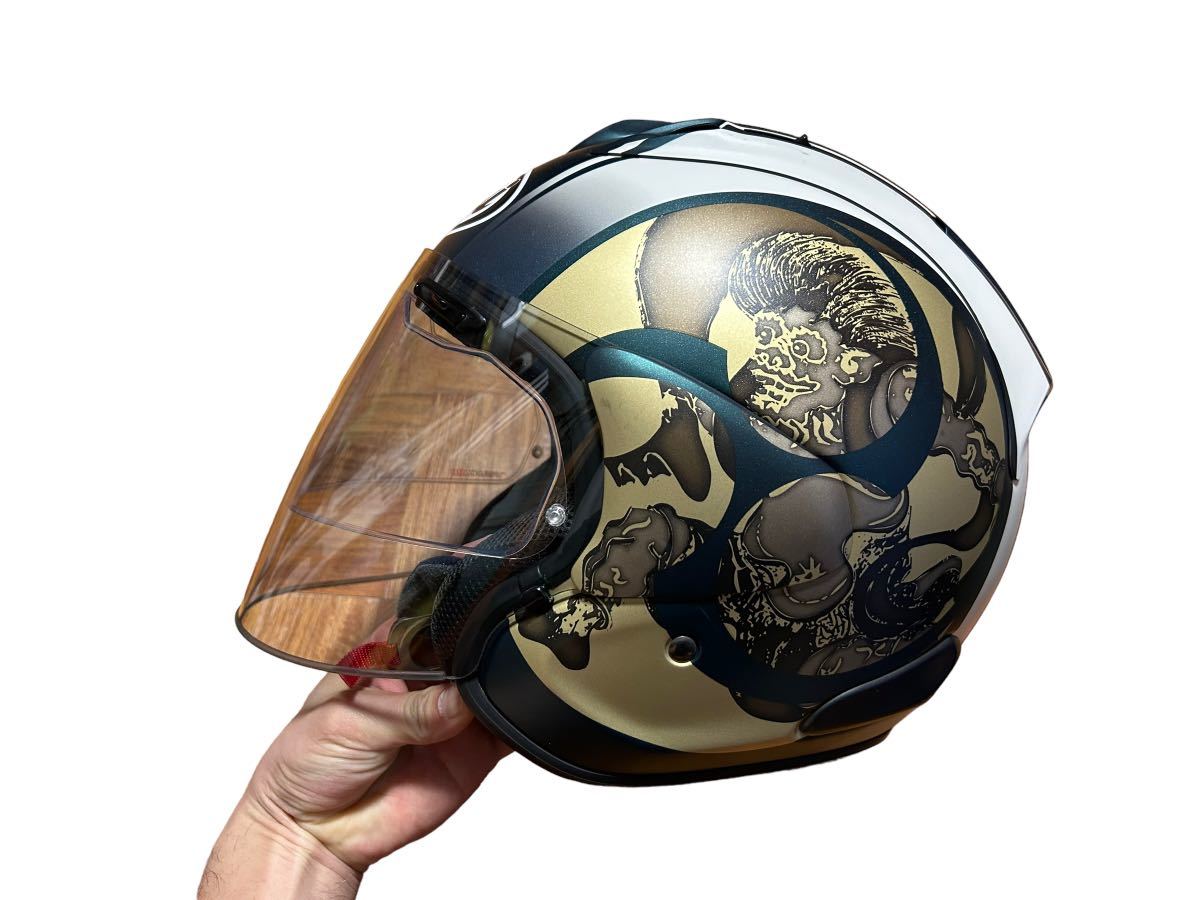 アライ ジェットヘルメット 鼓動 超美品 Arai VZ-Ram 風神雷神  