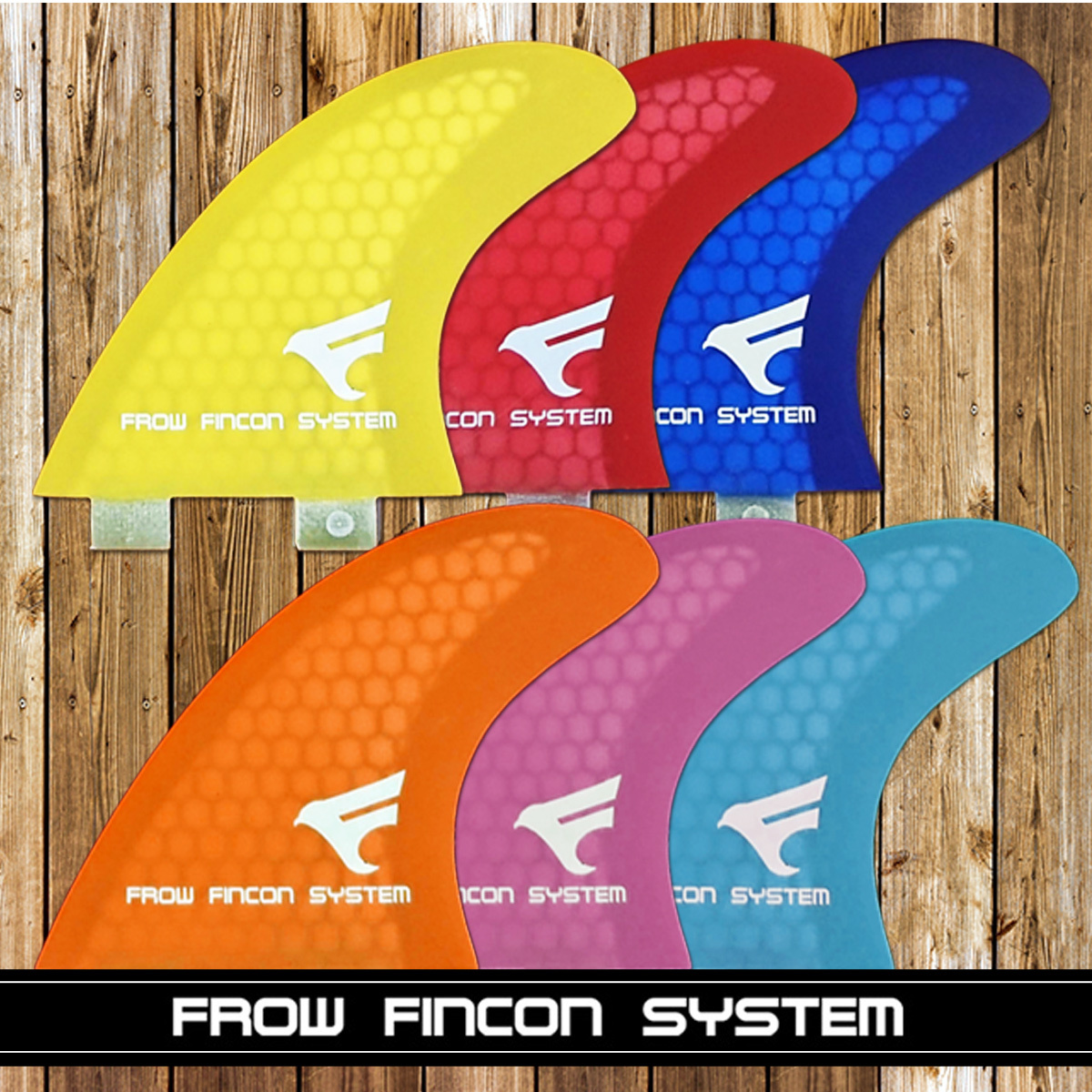 FROW ハニカムコア イエロー フィン トライ FCS ショートボード