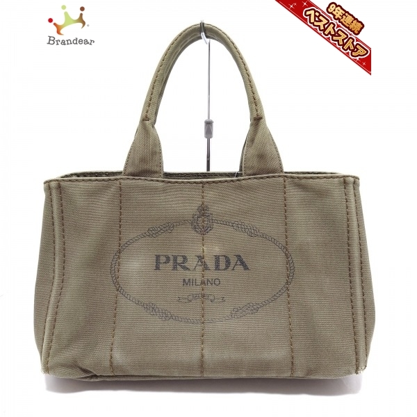 プラダ PRADA トートバッグ B1877B CANAPA キャンバス カーキ バッグ