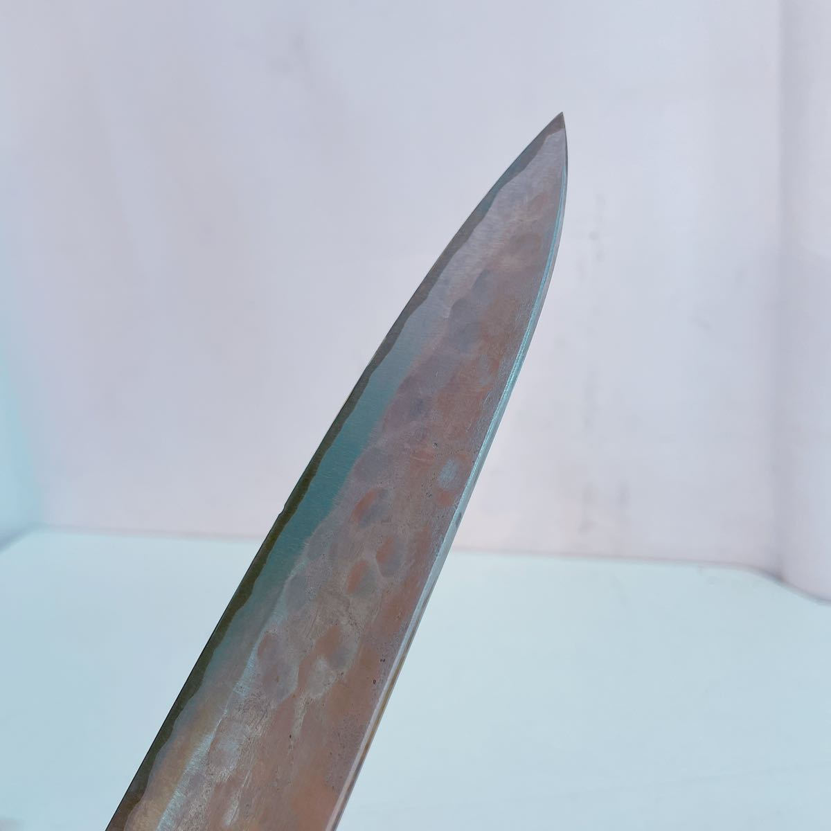 藤原照康 牛刀 刀匠 江戸造り 幻の名刀 包丁 刃渡り27cm 3AC119 江戸造り 幻の名刀 藤原照康 牛刀型195ミリ 東京都伝統工芸品