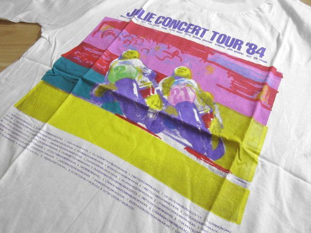 HOT STAFF ジュリー　コンサートツアー　’84 Tシャツ　ホワイト 送無 新品 未開封品 80年代 当時物 デッドストック 沢田研二 84年