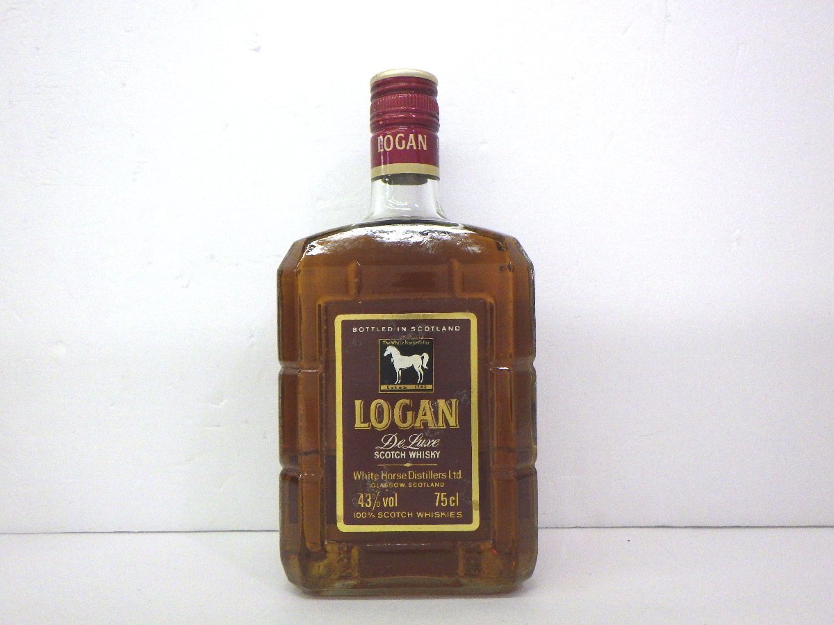 新作入荷，低価 古酒 未開栓 WHITE HORSE ホワイトホース LOGAN ローガン De Luxe デラックス SCOTCH スコッチ WHISKY ウイスキー 750ml 43% B7868xY(スコッチ)｜売買されたオークション情報、yahooの商品情報をアーカイブ公 スコッチ