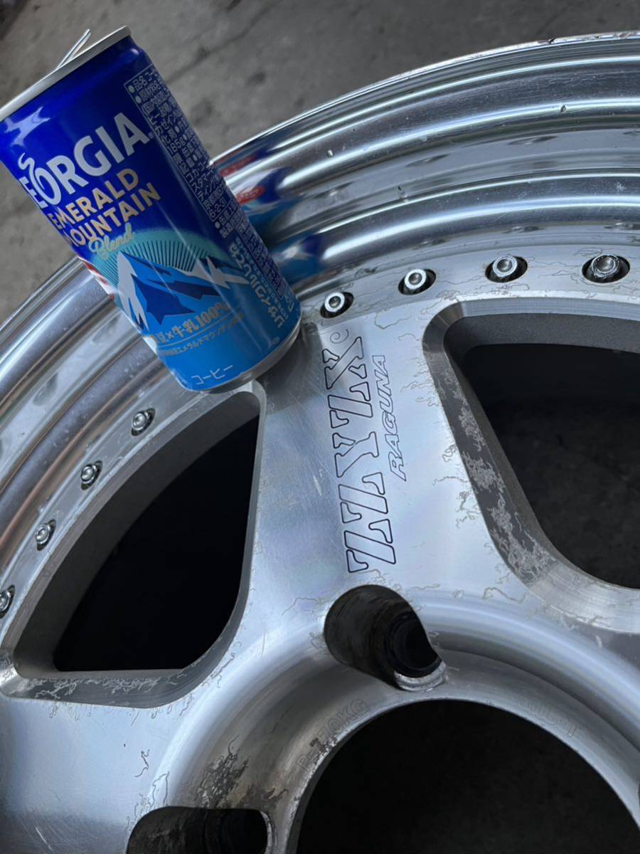 深リム RAGUNA ZZYZX 18X9.5J 5H PCD150 IN56 18インチ ホイールセット