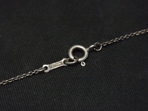 1円 TIFFANY&Co. ティファニー エルサペレッティ ビーン SV925 ネックレス ペンダント アクセサリー レディース シルバー系 AG6543トN