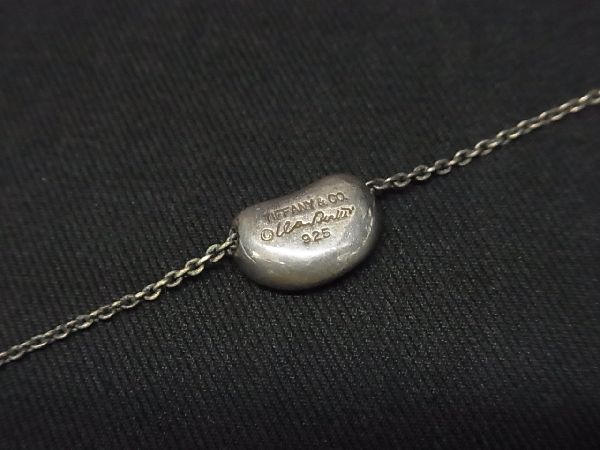 1円 TIFFANY&Co. ティファニー エルサペレッティ ビーン SV925 ネックレス ペンダント アクセサリー レディース シルバー系 AG6543トN