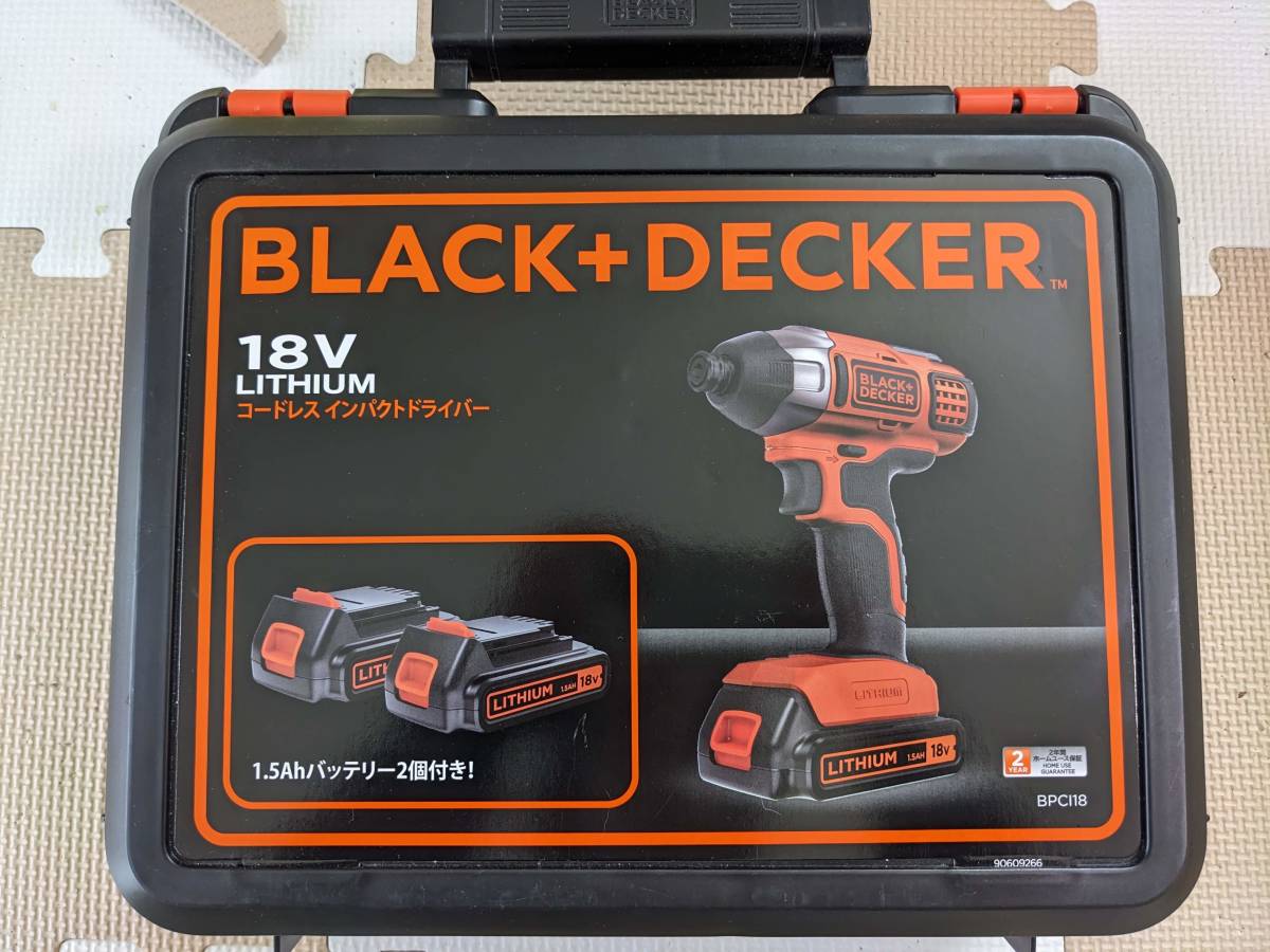 BLACK+DECKER(ブラックアンドデッカー)　インパクトドライバー＋おまけ ドリル、ドライバー、レンチ 工具、DIY用品
