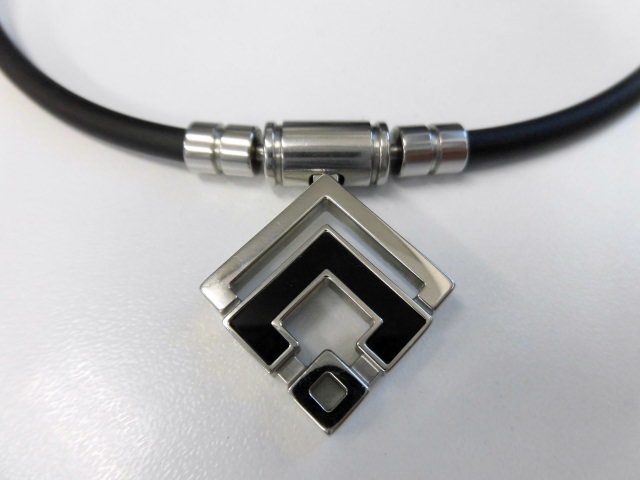 Colantotte TAO ARAN コラントッテ 磁気 ネックレス Lサイズ 47cm ブラック シルバー