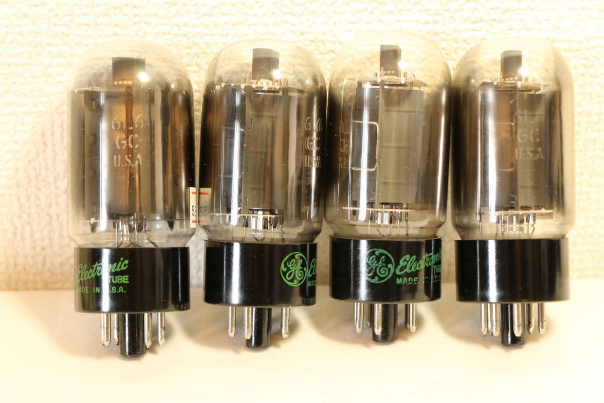 真空管 6L6GC GE USA マッチド4本セット 白箱 美品