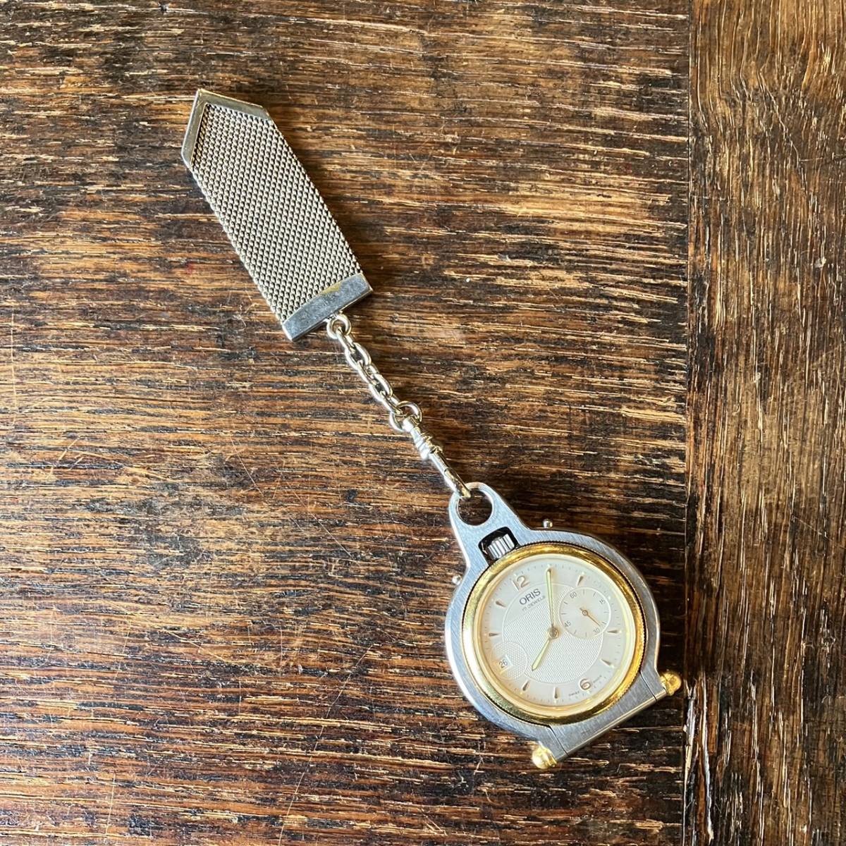 ORIS スモールセコンド オリス 0 SS 手巻き 裏スケ 17石 懐中 デイト 