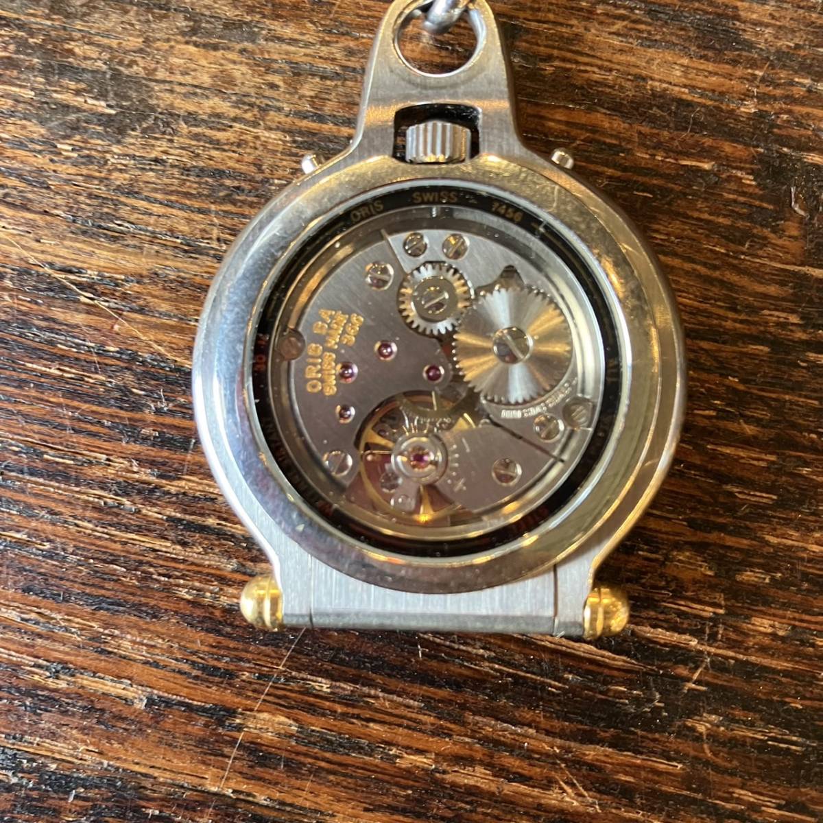ORIS スモールセコンド オリス 0 SS 手巻き 裏スケ 17石 懐中 デイト 