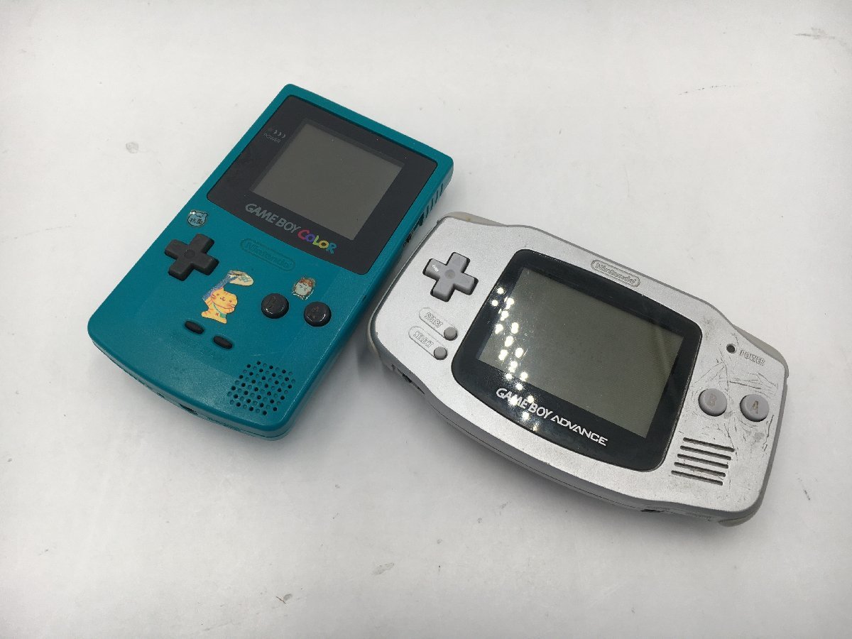 ♪▲【Nintendo ニンテンドー】ゲームボーイアドバンス カラー 計2点セット AGB-001 他 まとめ売り品 0403 7