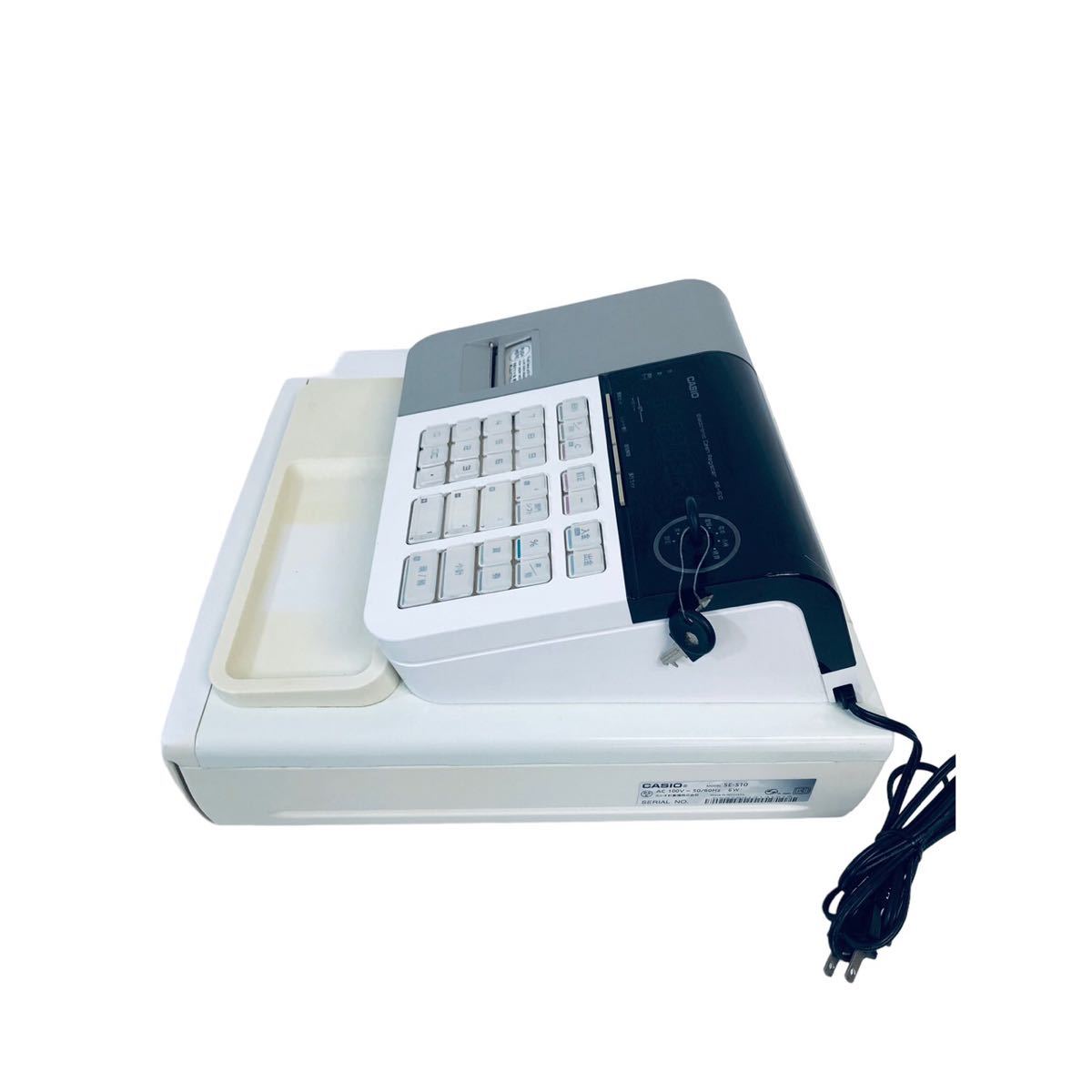 【動作品】CASIO カシオ 小型 電子 レジスター SE-S10 鍵2本付き カシオ CASIO /SE-S10/電子レジスター/鍵付き キー2本付属 動作品CASIO