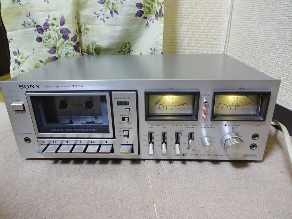 SONY／ソニー カセットデッキ TC-K5 ジャンク