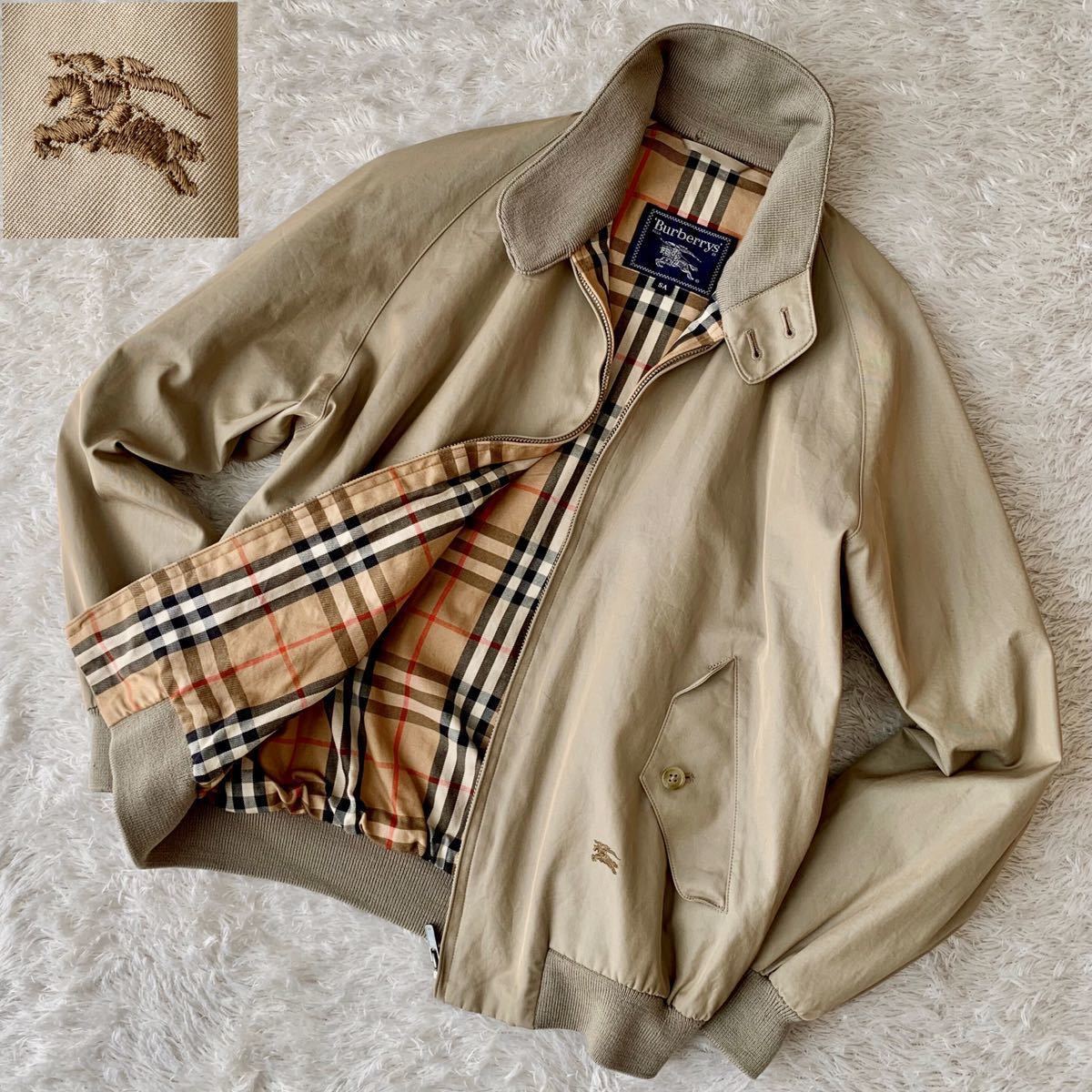 BURBERRY LONDON ノバチェック ホース刺繍 スイングトップ メンズ 90s 