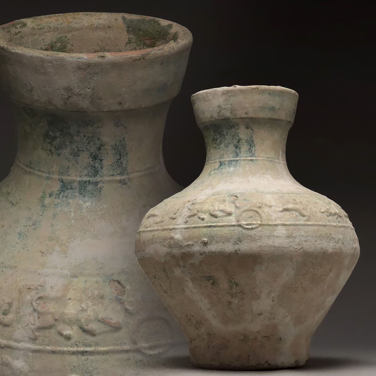 中国 緑釉壺 銀化 古陶器 送料込み250703古美術 中国漢時代緑釉壺 古陶