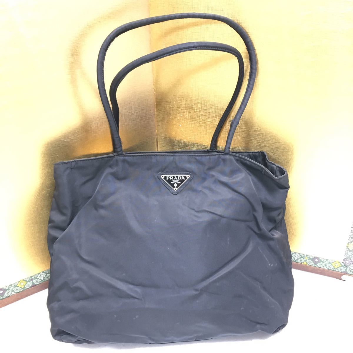 0404C PRADA プラダ トートバッグ プラダナイロントートバッグ ブラック