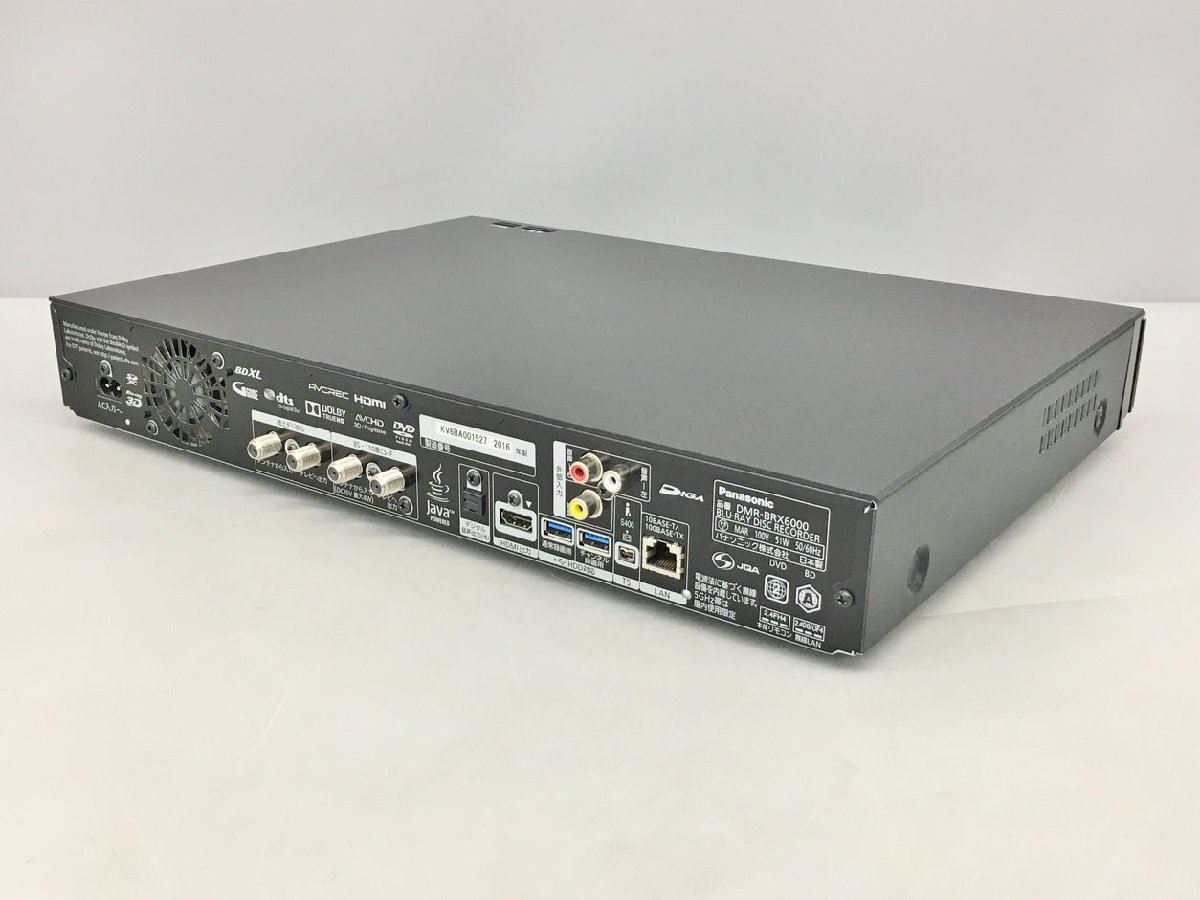 訳アリ】 Panasonic DIGA DMR-BRX6000 2016年製 訳アリ】 Panasonic