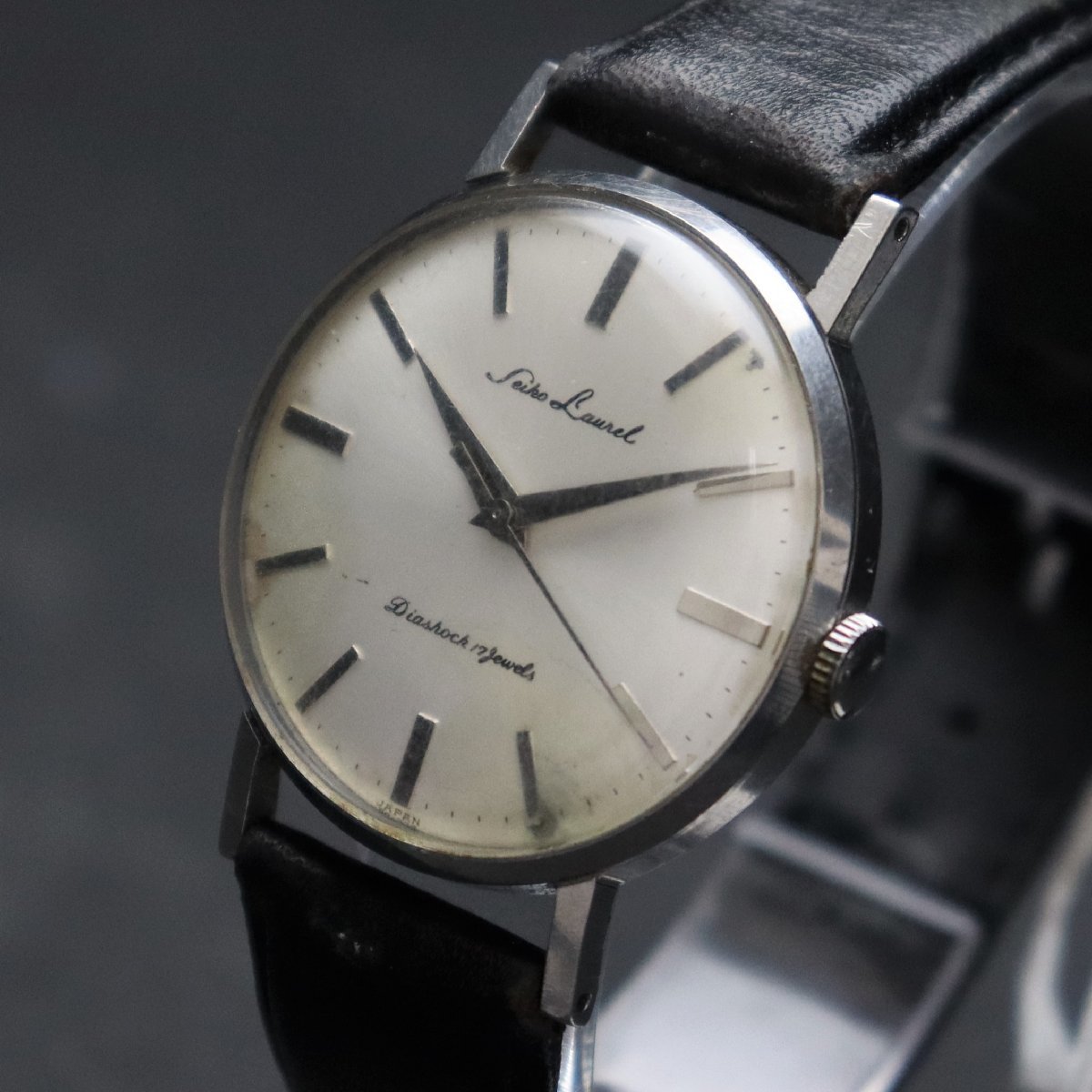 SEIKO LAUREL DIASHOCK セイコー ローレル J14000L 手巻き 17石 筆記体