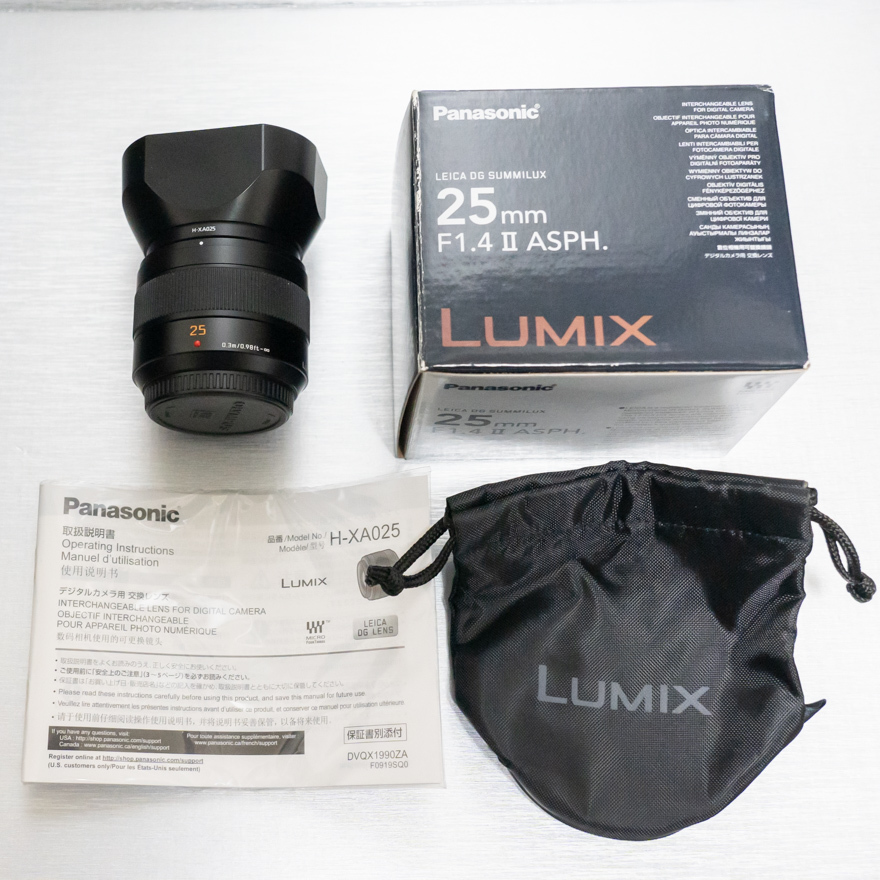 【送料無料】 LEICA DG SUMMILUX 25mm/F1.4 II ASPH. H-XA025 USED良品