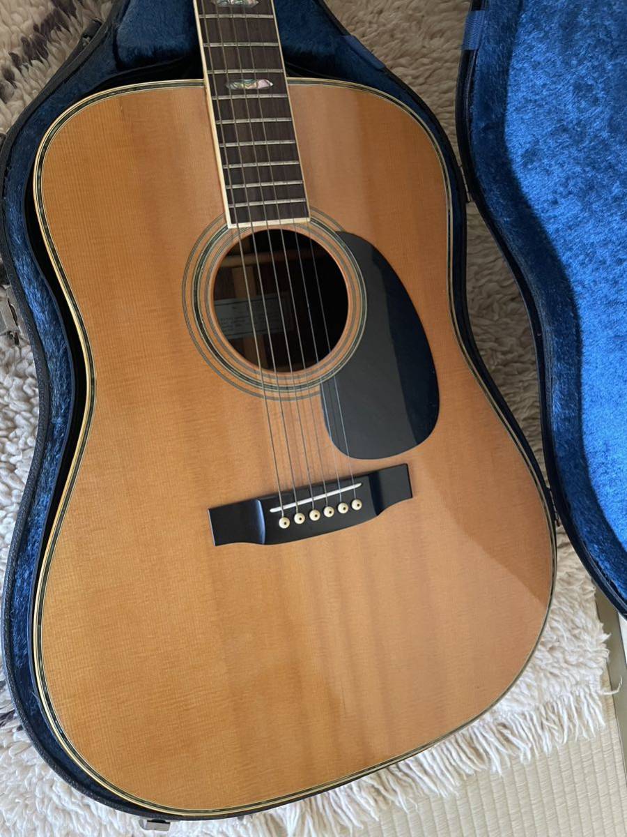 希少80年代 KAWAI F-500D アコースティックギター ハードケース 付き
