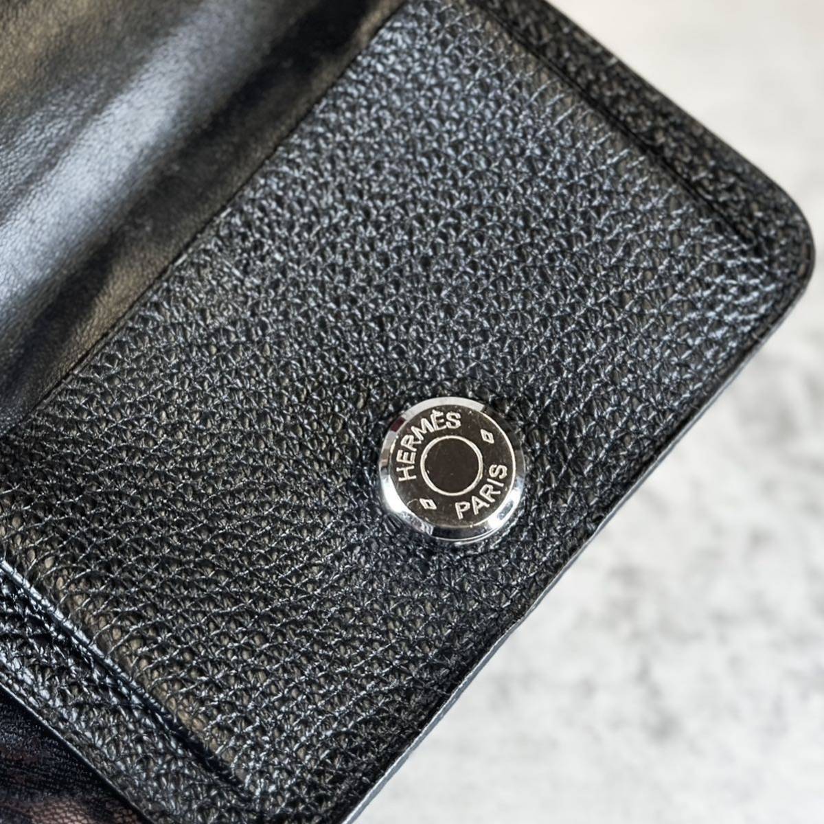 HERMES ドゴン コインケース カードケース 名刺入れ 小銭入れ 黒 