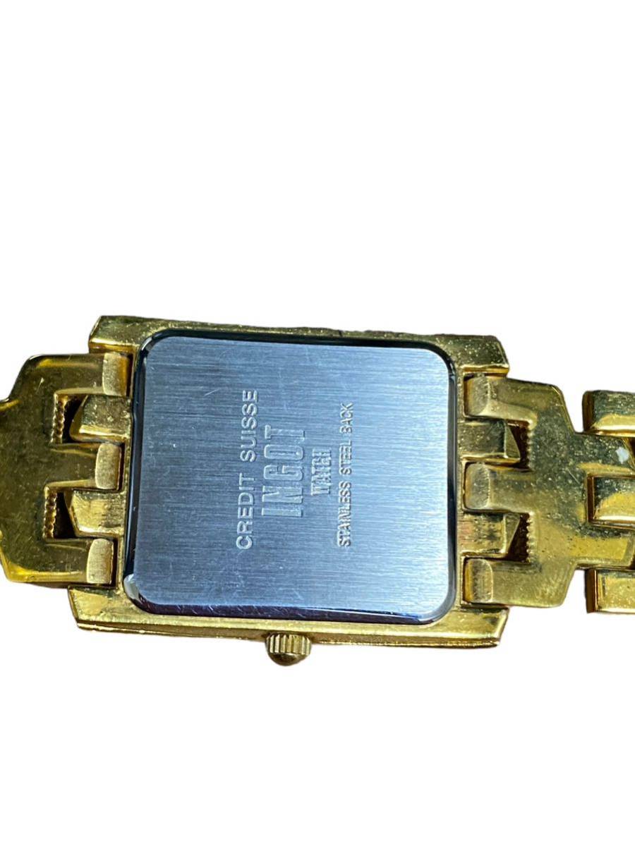 12275 K24 FINE GOLD 999.9 CREDIT SUISSE インゴット1g クォーツ時計