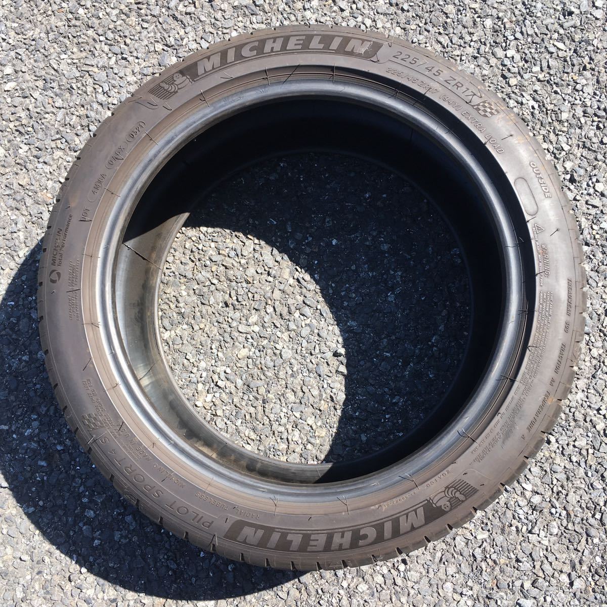 中古タイヤ1本 225/45/17 ミシュラン パイロットスポーツ4 S Michelin PIROT SPORT4 S 低使用 バリ山 