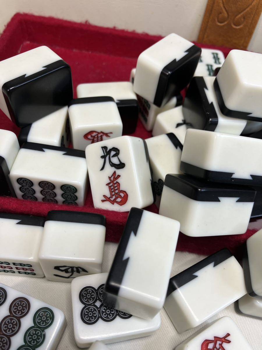 麻雀牌 マージャン 卓上 ゲーム コレクション 説明書 ケースつき 麻雀