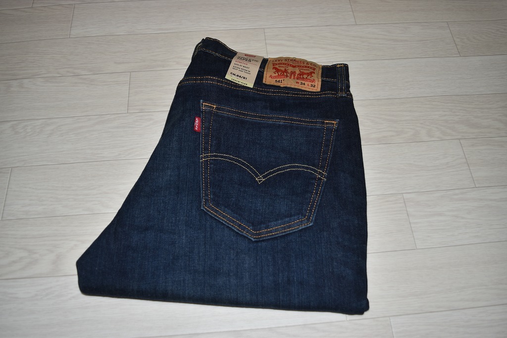 超激得，超激得，HOT LEVI'S 541 W34 L32 アスレチック テーパー ストレッチ ジーンズ 濃紺(W34)｜売買されたオークション情報、yahooの商品情報をアーカイブ公開 - オークファン W34