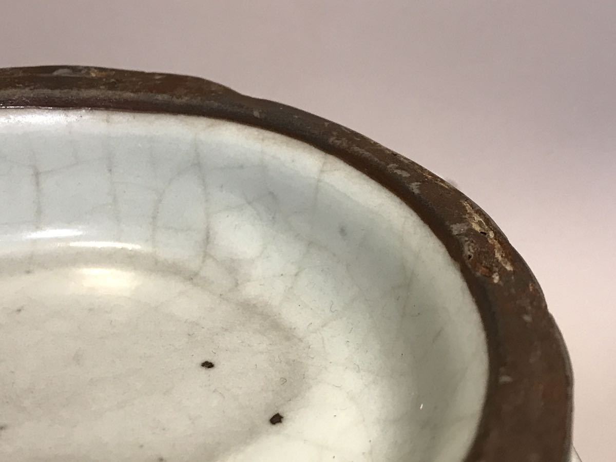 宋朝期 青磁角花瓶 龍泉窯 唐物 中国美術 箱付 龍泉窯 陶磁器